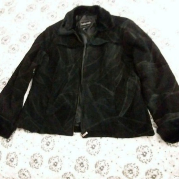Suede Patchwork Jacket - Picture 1 of 4